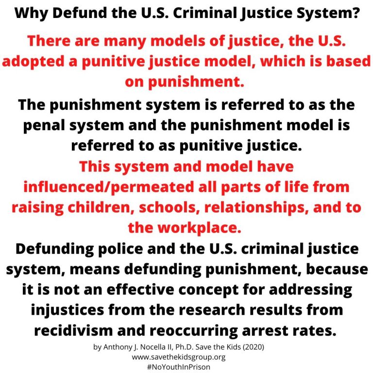 Why Defund the U.S. Criminal Justice System